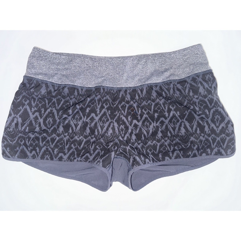 MPG Women's Sports Running Shorts wBuilt In Liner Charcoal Gray Mint M Medium